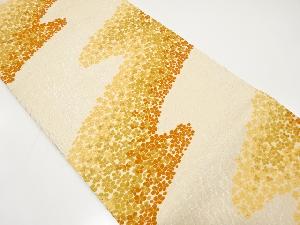 アンティーク　梅に草葉模様織出し袋帯（材料）